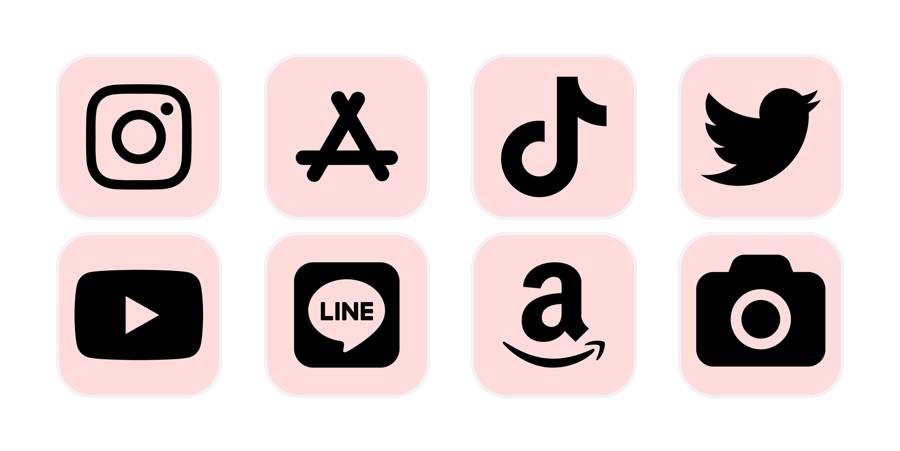 Růžový App Icon Pack[w229XUqgtTIiOES7lmp7]