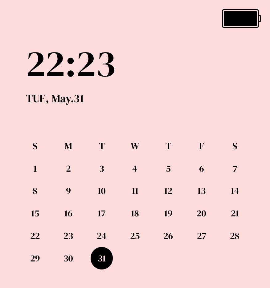 Kalender Widget-ideeën[0b25JAsLNEdyoTZtTou2]
