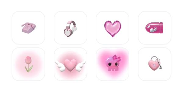 ピンク Pack d'icônes d'application[xEvVvzi84NUmbat8McX2]