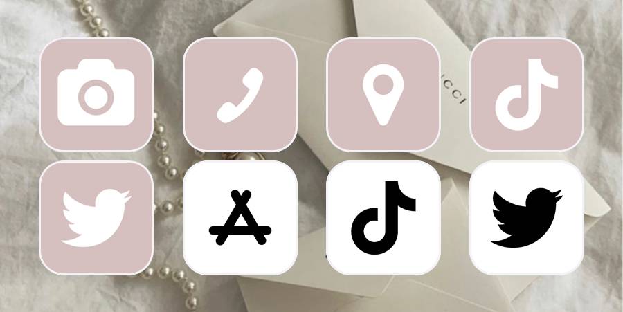 ピンク App Icon Pack[DkK8wdyN4OvGJIny5r8a]