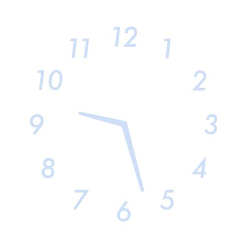 水色時計 Reloj Ideas de widgets[2cCqAudIVcxKtjnhVUb2]