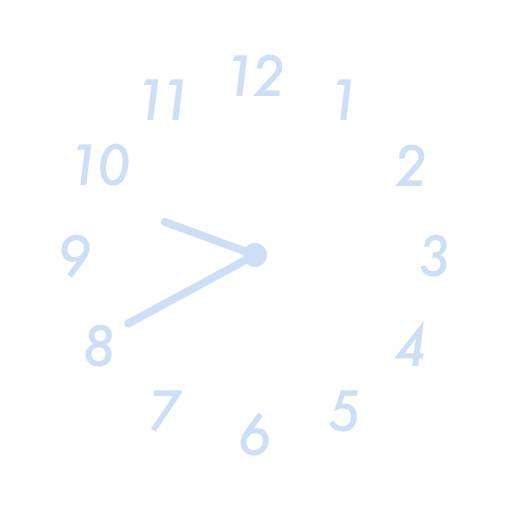 水色時計 Clock Widget ideas[PJc5xMixdERM3n6uv05d]