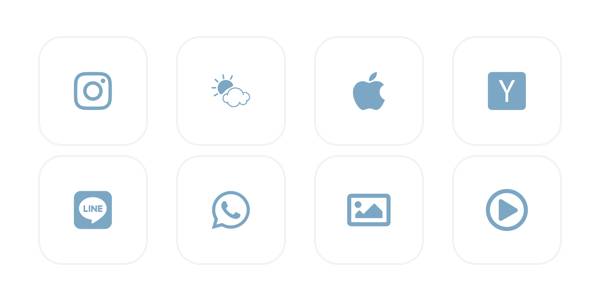 Blue grey Paket ikon aplikacij[Qj26F9tcx1wi2Fft4xMH]