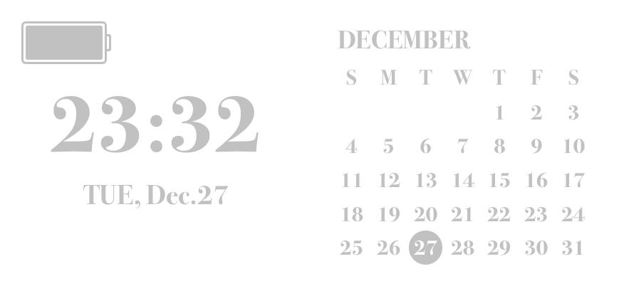 タイム/カレンダー/バッテリー Calendar Widget ideas[H3nXpAy7vy4g8D5QmmZc]