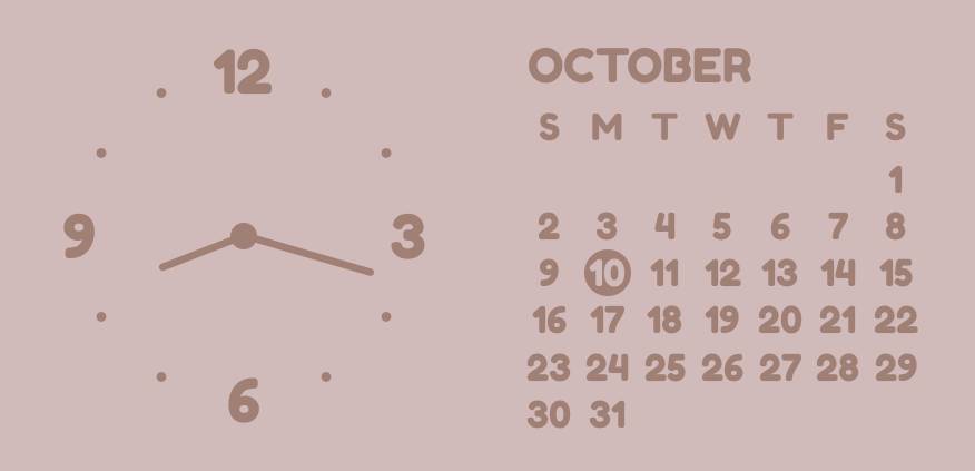 calendar Clock Widget ideas[XNNHqjAeiZxDP2gNaZYT]