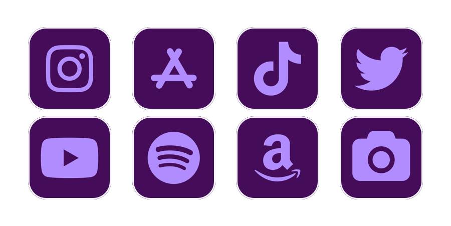purple aesthetic Pack d'icônes d'application[oSWOBBsO9qeKtXVX1AUy]