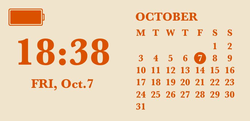 autumn calendarカレンダーウィジェット[hlXo2pEn7SgoBer6Da3B]