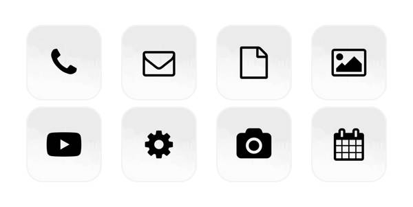 white gradation App Icon Pack[BMlw6HLxGuWN5zVy1dqr]