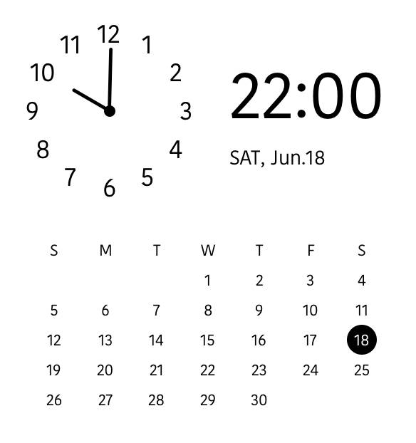 Horloge Idées de widgets[plUvZJVFffU1JQZWdDlI]