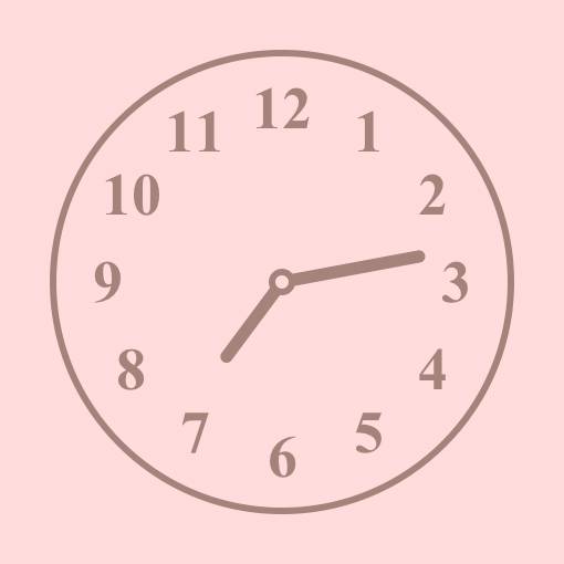 ピンク นาฬิกา แนวคิดวิดเจ็ต[I3hfvfsgSayUJ6p4eEAc]