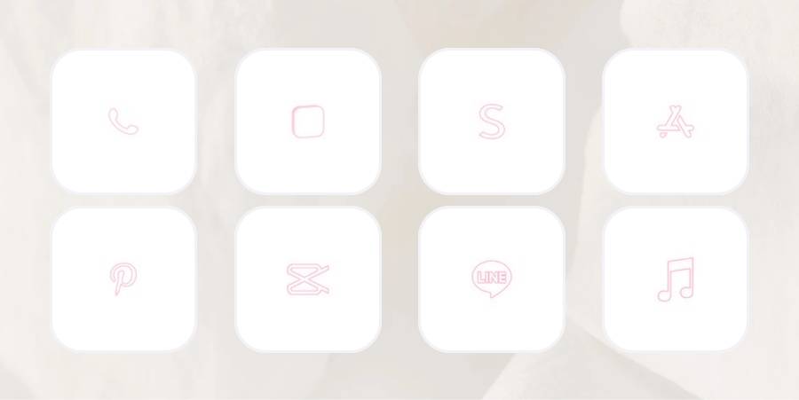 ぴんく App Icon Pack[3OoYHpOPqxgsSlLEamiI]