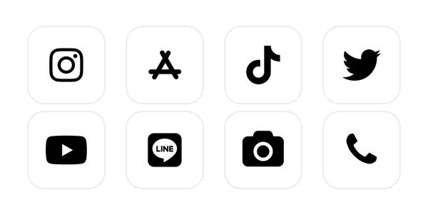 simple is best🤍🖤 App Icon Pack[hnKIGiliGHlvqfRw4i3h]