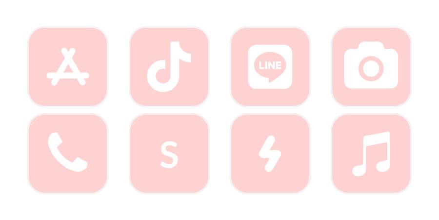 ぴんく♡ App Icon Pack[ikOy6KPaYXGgMhICaxvc]