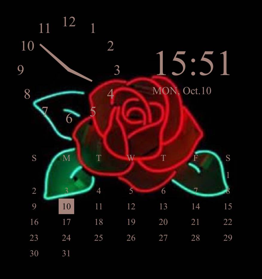 🌹 Horloge Idées de widgets[jq68ntdFvcWkxZwuCUfG]