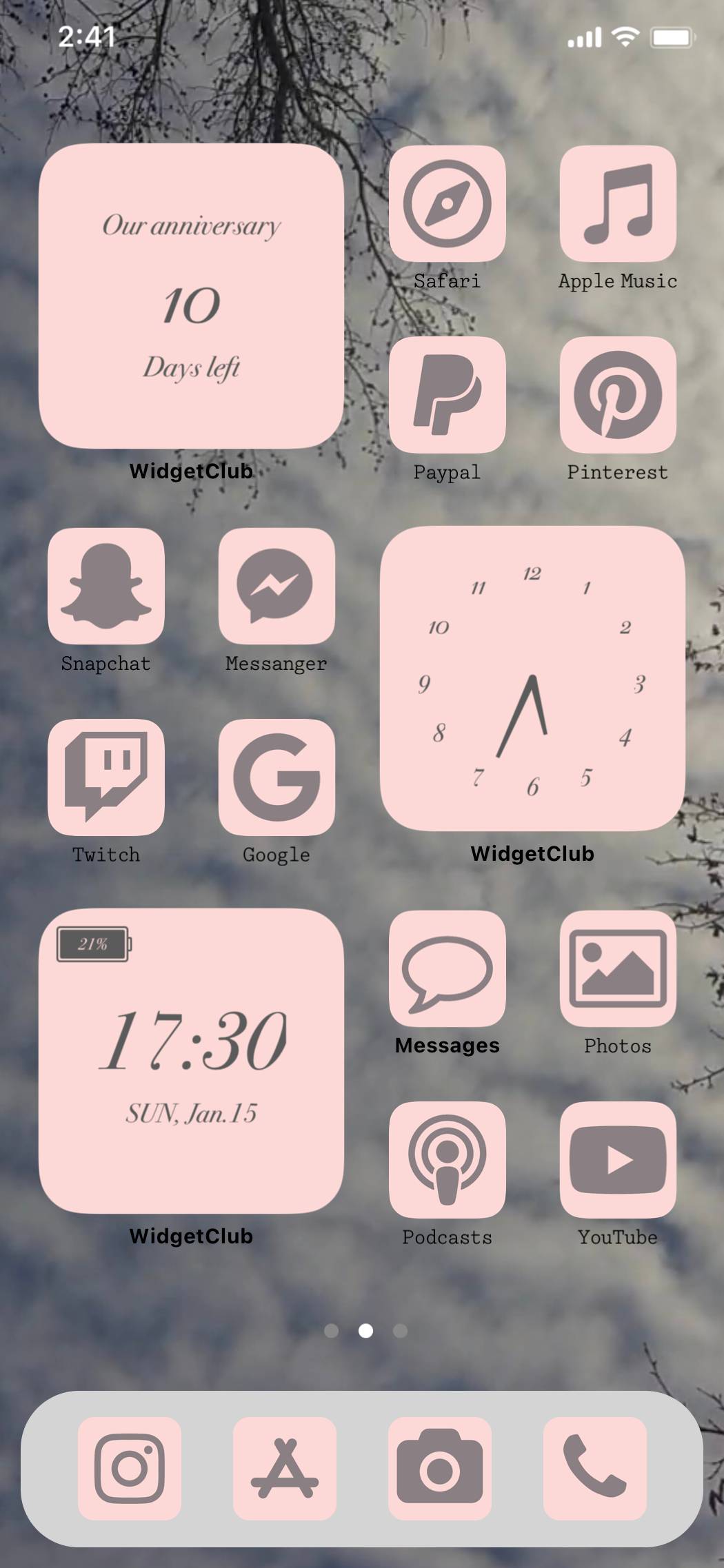 Pink CloudsИдеи домашнего экрана[bdm5kIYsgV6QAioIBBcL]
