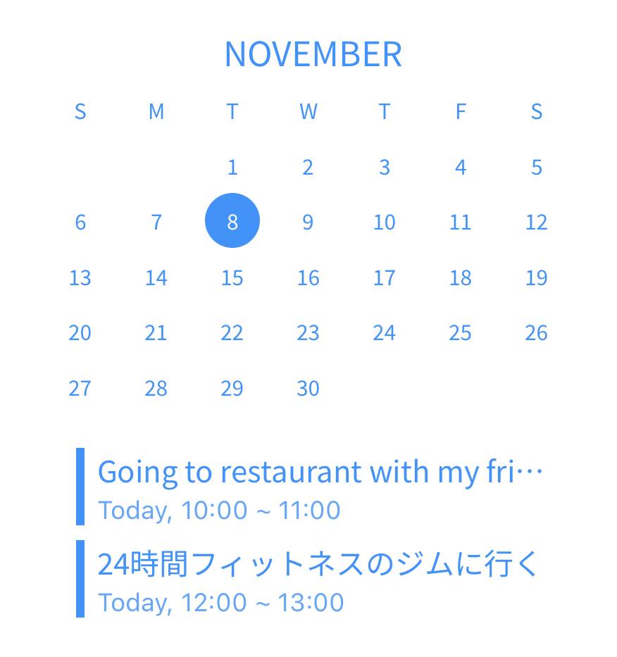 カレンダー Calendario Idee widget[qx80PqyaGEo0Ob4pTbeb]
