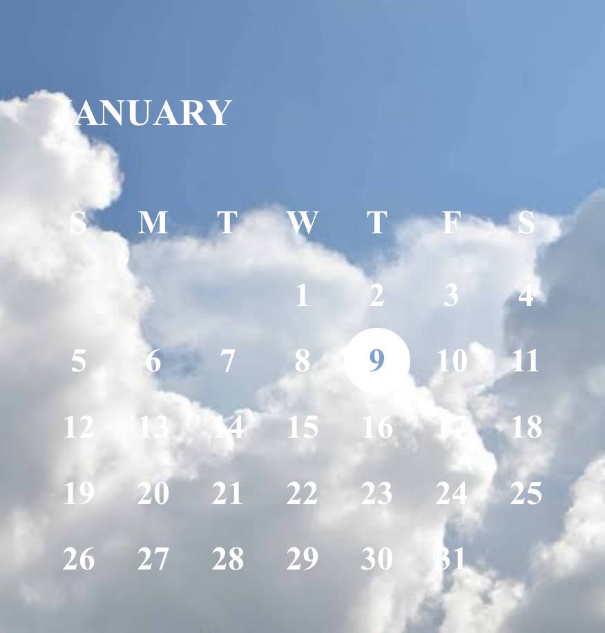 Simple Calendar Widget ideas[7P3JEz4DOmBVTpMHdlXI]