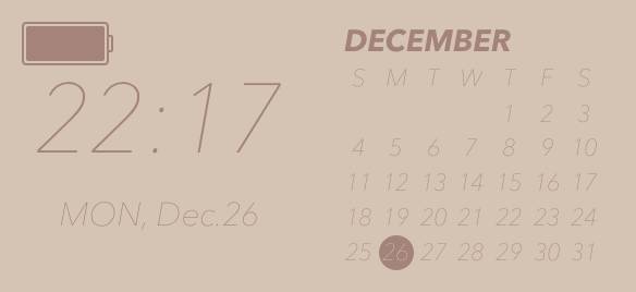 タイム/カレンダー/バッテリー Calendario Idee widget[n5fuWUEWAb6QvuyGAuYx]
