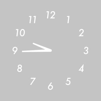 Gray Clock Widget ideas[NwtqcWdIf6VFHPNPOLkH]