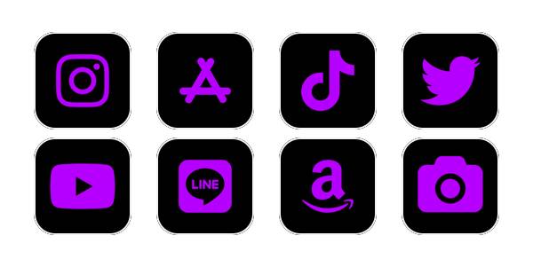 紫 Paquete de iconos de aplicaciones[l7jPlszzven0v9gckPf1]