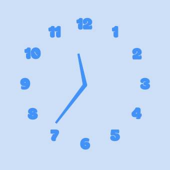 青い時計 Relógio Ideias de widgets[3BREh8wx7vLN7yiiZyvs]