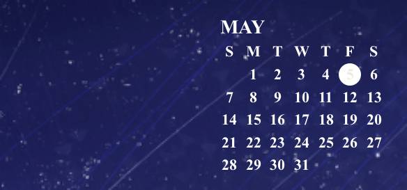 夜空 Календар Идеје за виџете[Q30mXPrPhITQnMUEa2be]