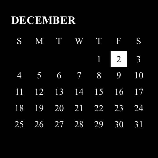 BLACK Календар Ідеї для віджетів[nyfB1zMzUlN8BYH2dyuM]