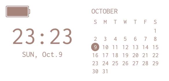 時計・カレンダー・充電残量 Kalendar Ideje za widgete[WhF6nAJKUuVz7fcYGIER]