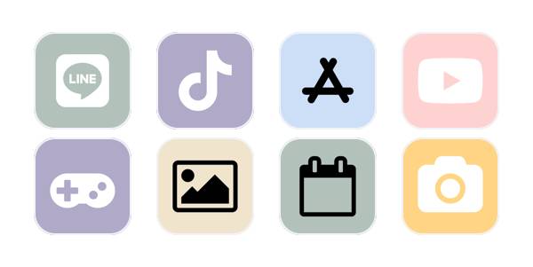 うすい色のアイコン Pack d'icônes d'application[aWZF1RVoCNLTlk6BHrGR]