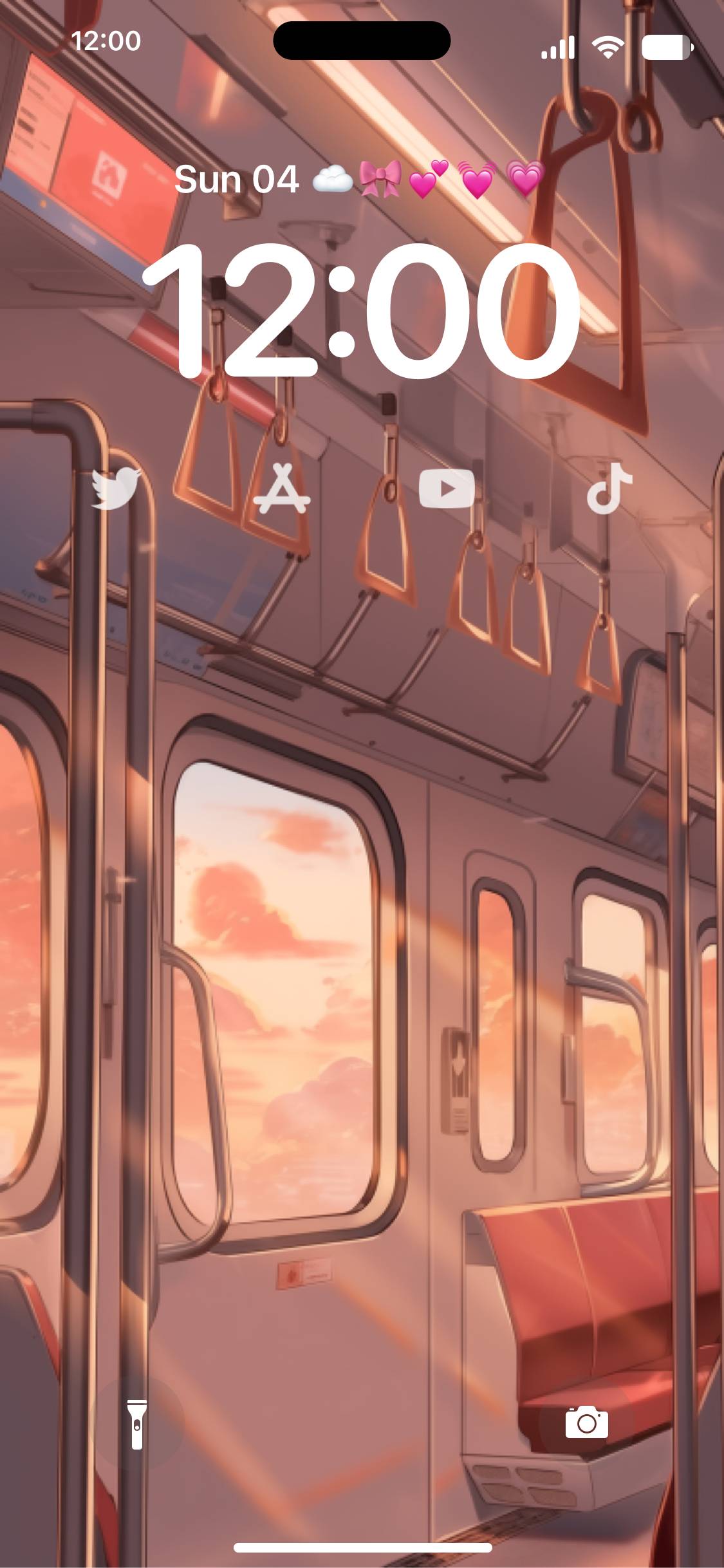 ゆうやけの電車 Låsskärm[7oH95XmuaJfXrxmYTikg]