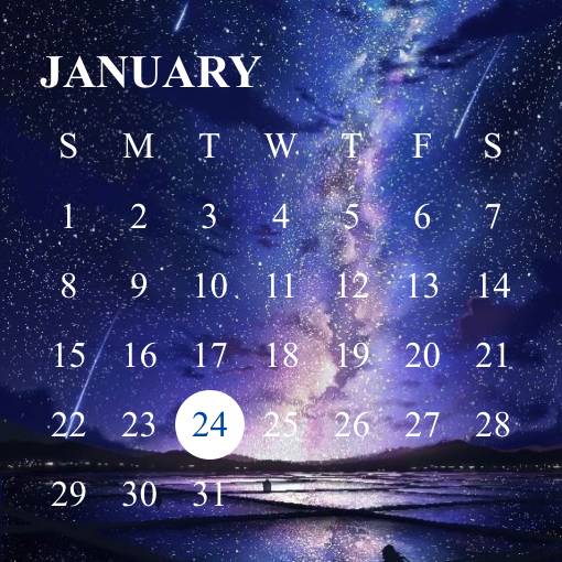 夜空 Kalendar Ideje za widgete[KyZe5xSTjuCJmR7uPFUE]