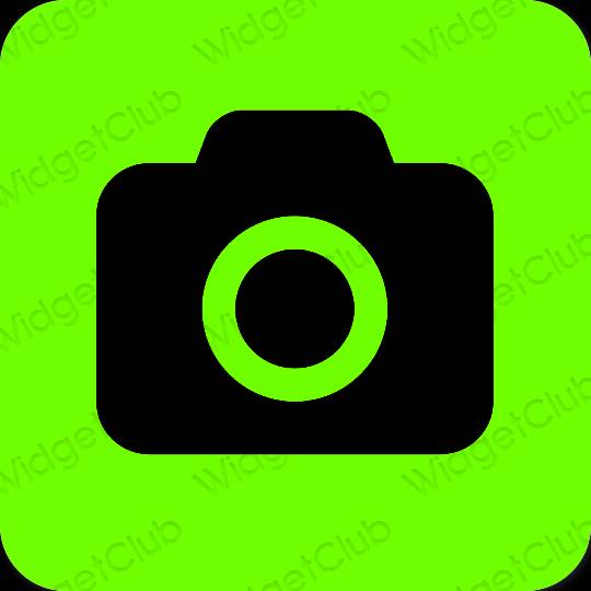 Estetyka Zielony Camera ikony aplikacji