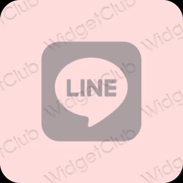 Icônes d'application LINE esthétiques