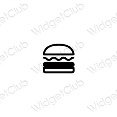 ესთეტიკური McDonald's აპლიკაციის ხატები