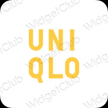 ესთეტიკური UNIQLO აპლიკაციის ხატები