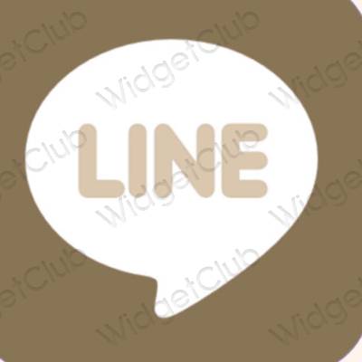 جمالية LINE أيقونات التطبيقات