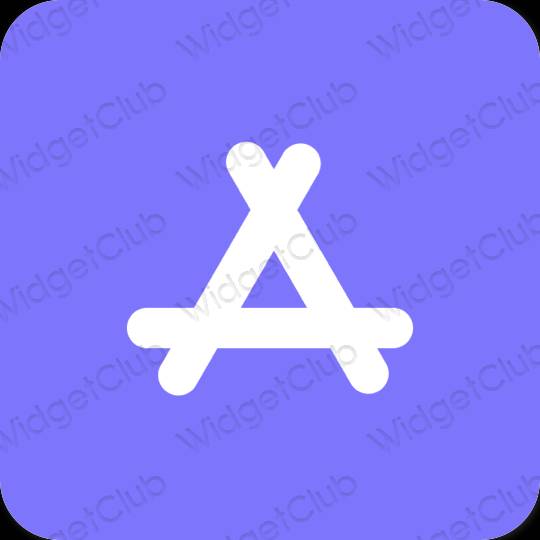Estetický modrý AppStore ikony aplikací
