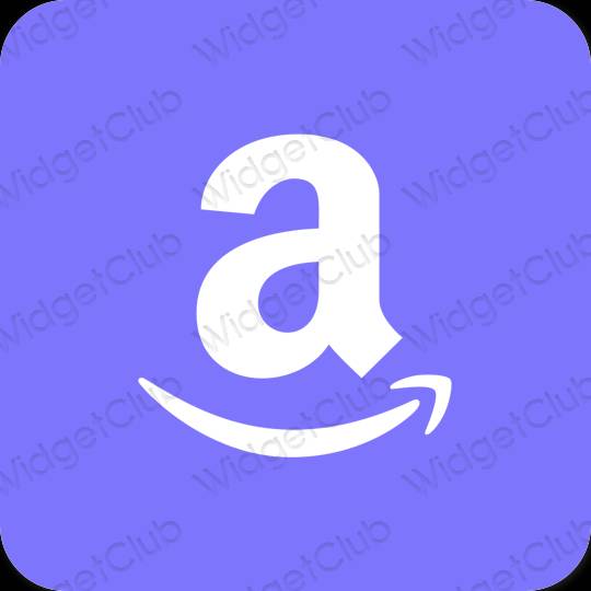 Estético azul Amazon ícones de aplicativos