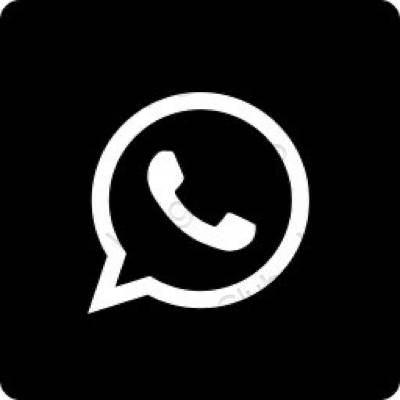 Æstetisk sort Messenger app ikoner