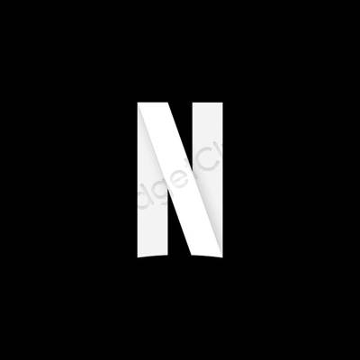 Estetico Nero Netflix icone dell'app