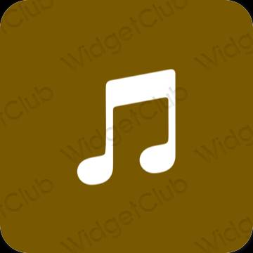 Estetické ikony aplikací LINE MUSIC