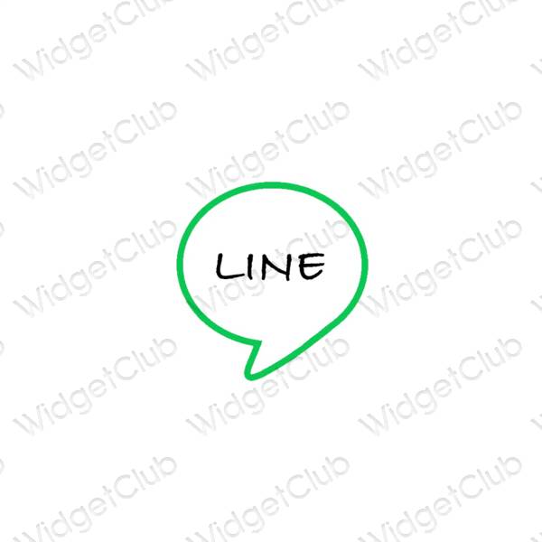 Estetske LINE ikone aplikacij