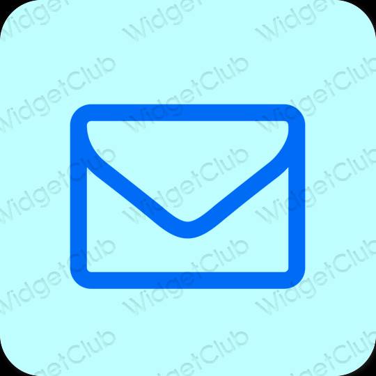 審美的 淡藍色 Mail 應用程序圖標