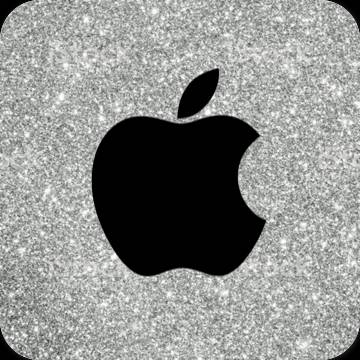 Естетски црн Apple Store иконе апликација