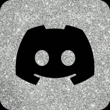Estetsko Črna discord ikone aplikacij
