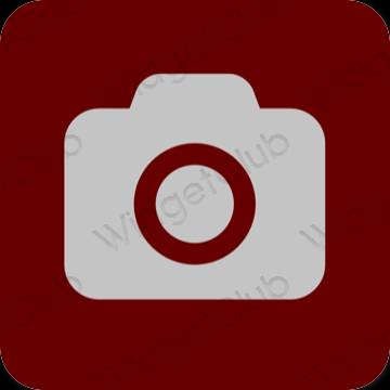 Estetis cokelat Camera ikon aplikasi