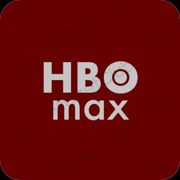 Естетски браон HBO MAX иконе апликација