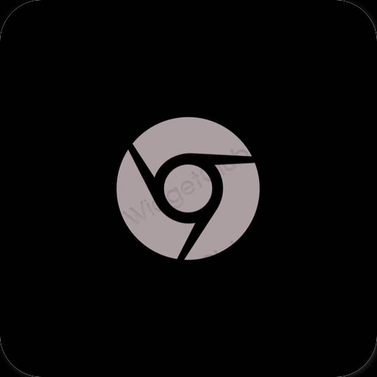 Ästhetische Chrome App-Symbole