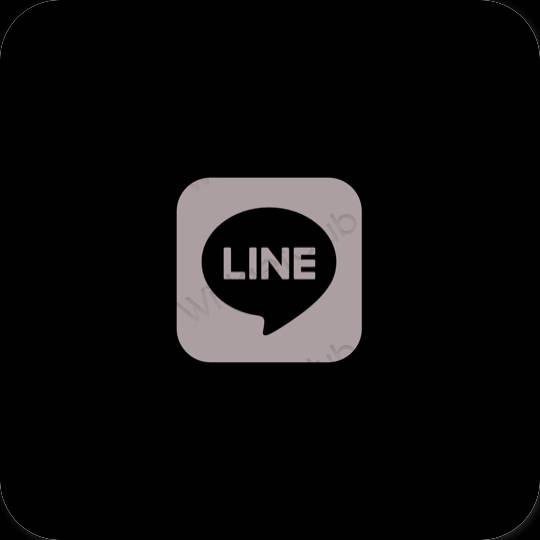 Esthetische LINE app-pictogrammen