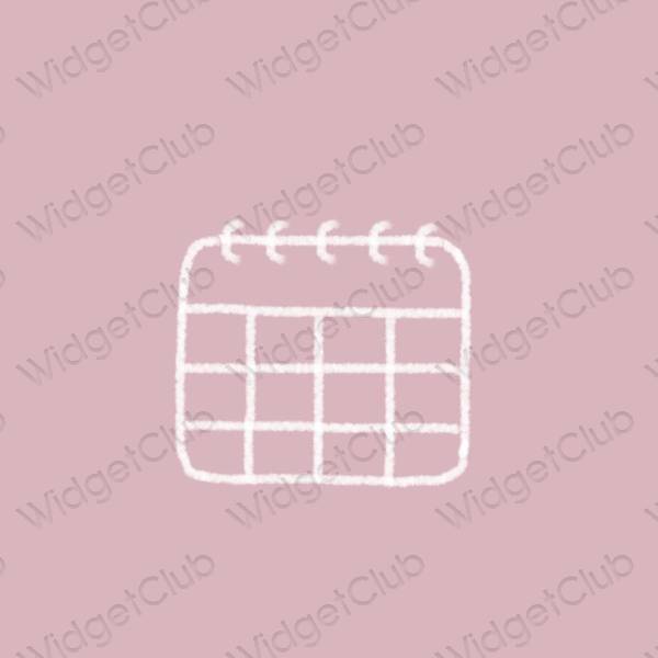 Estética Calendar ícones de aplicativos